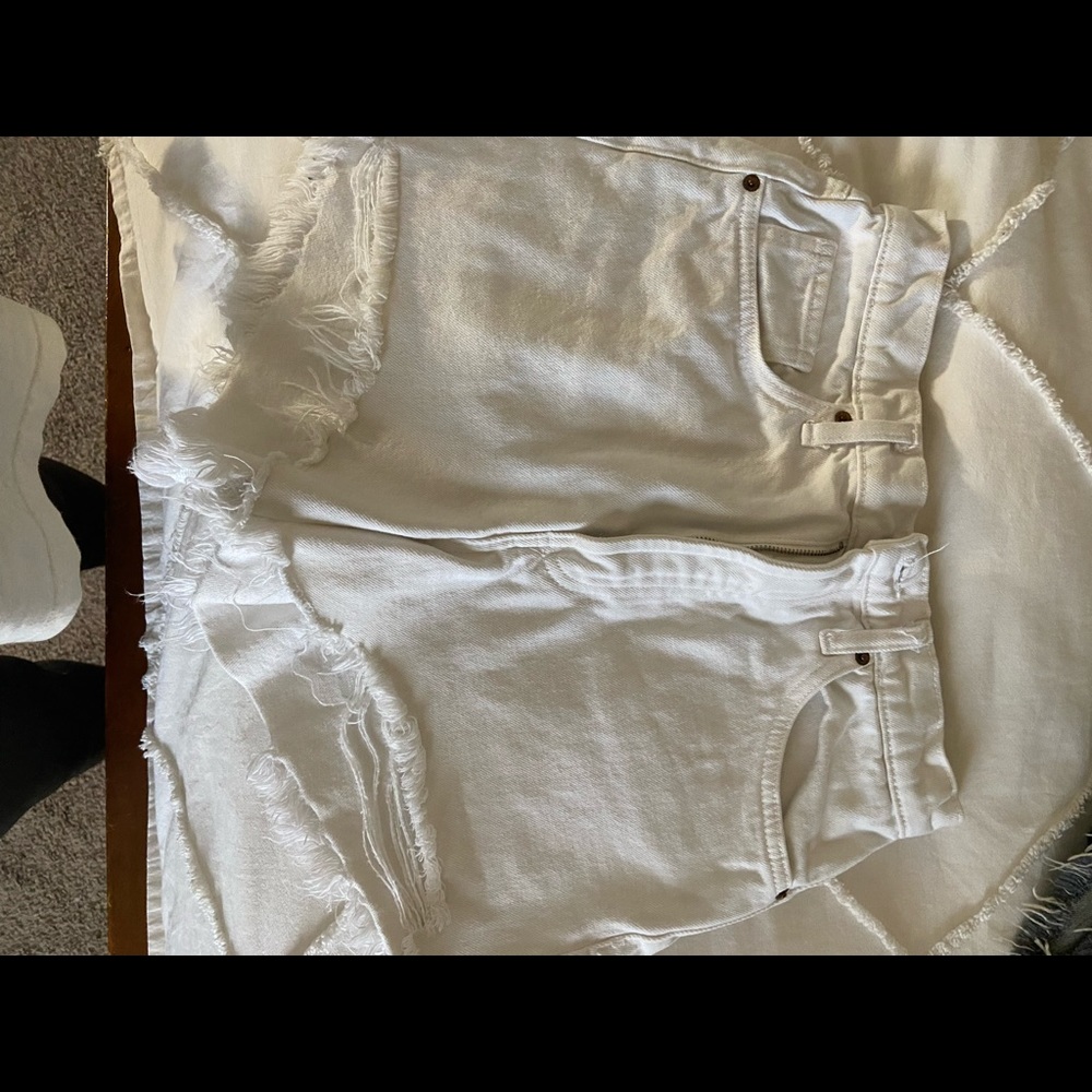 Zara high waisted denim shorts